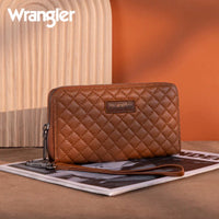 Wrangler Quilted Design RFID Wallet /Wristlet