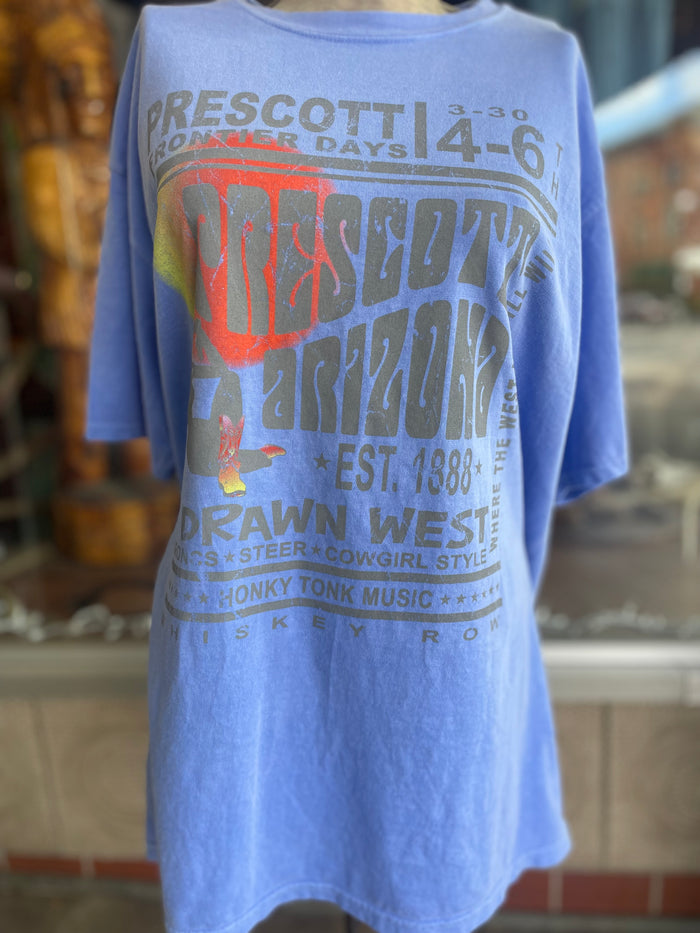 Prescott Frontier Days Drawn West Tee