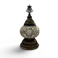 3” White Turkish Table Lamp