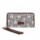 Wrangler Lace Floral Zip Around Wallet