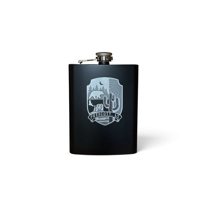 Matte Black Prescott Arizona Flask