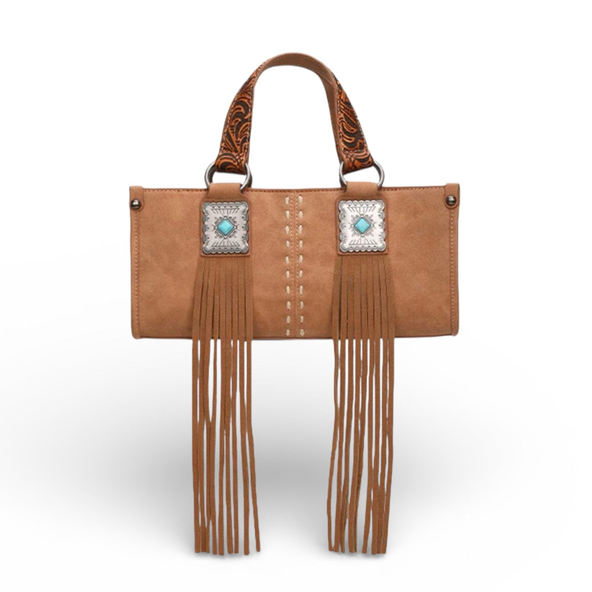 Montana West Western Fringe Concho Mini Crossbody Bag