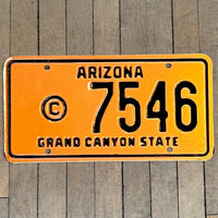 Arizona License Plate - Orange