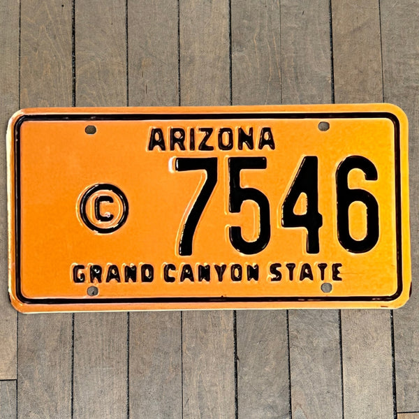 Arizona License Plate - Orange