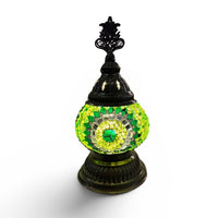 3” Turkish Table Lamp Green