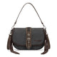 Wrangler Braided Tassel Saddle Crossbody Bag