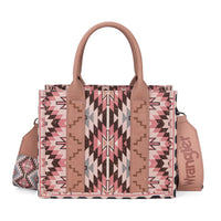 Wrangler Southwestern Pattern Dual Sided Print -Tote/Crossbody