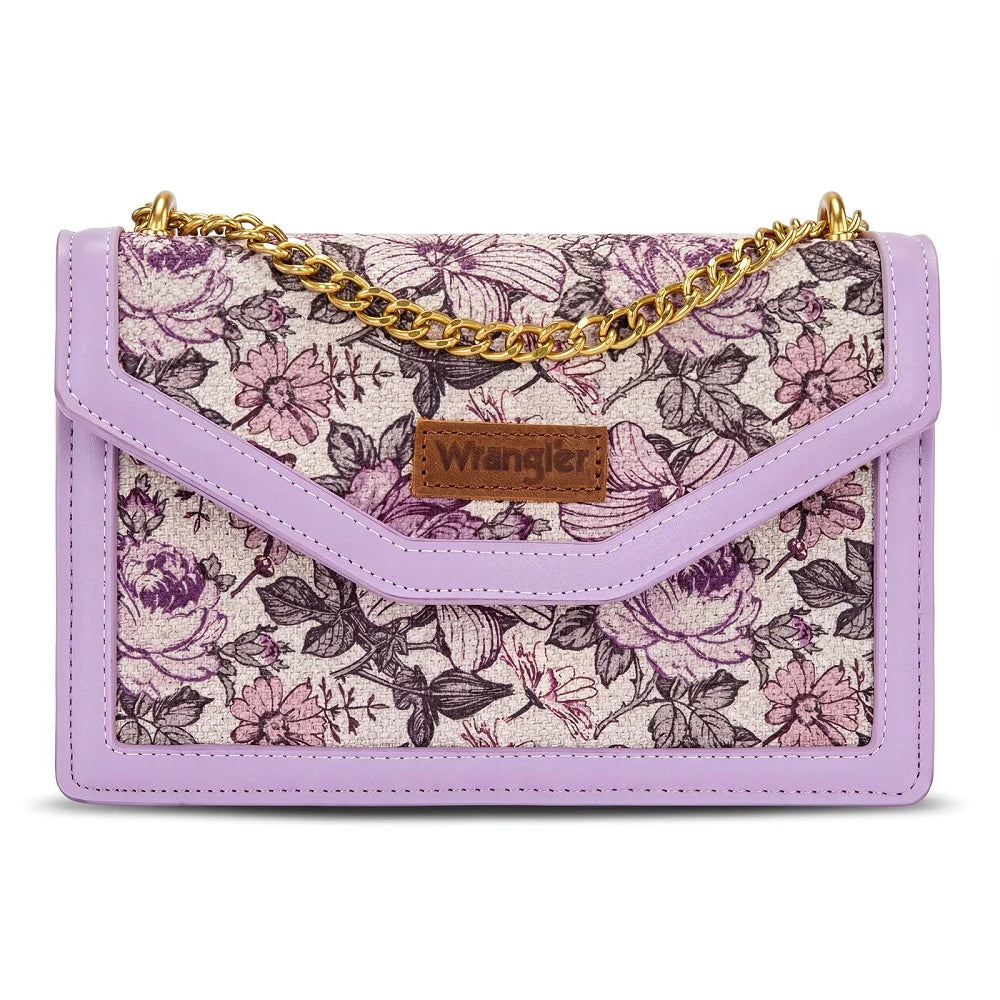 Wrangler Floral Print Chain Crossbody Bag