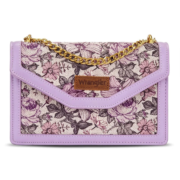 Wrangler Floral Print Chain Crossbody Bag