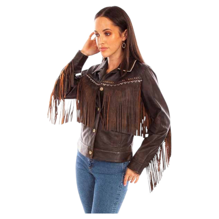 Women's Scully Leather Fringe Jacket