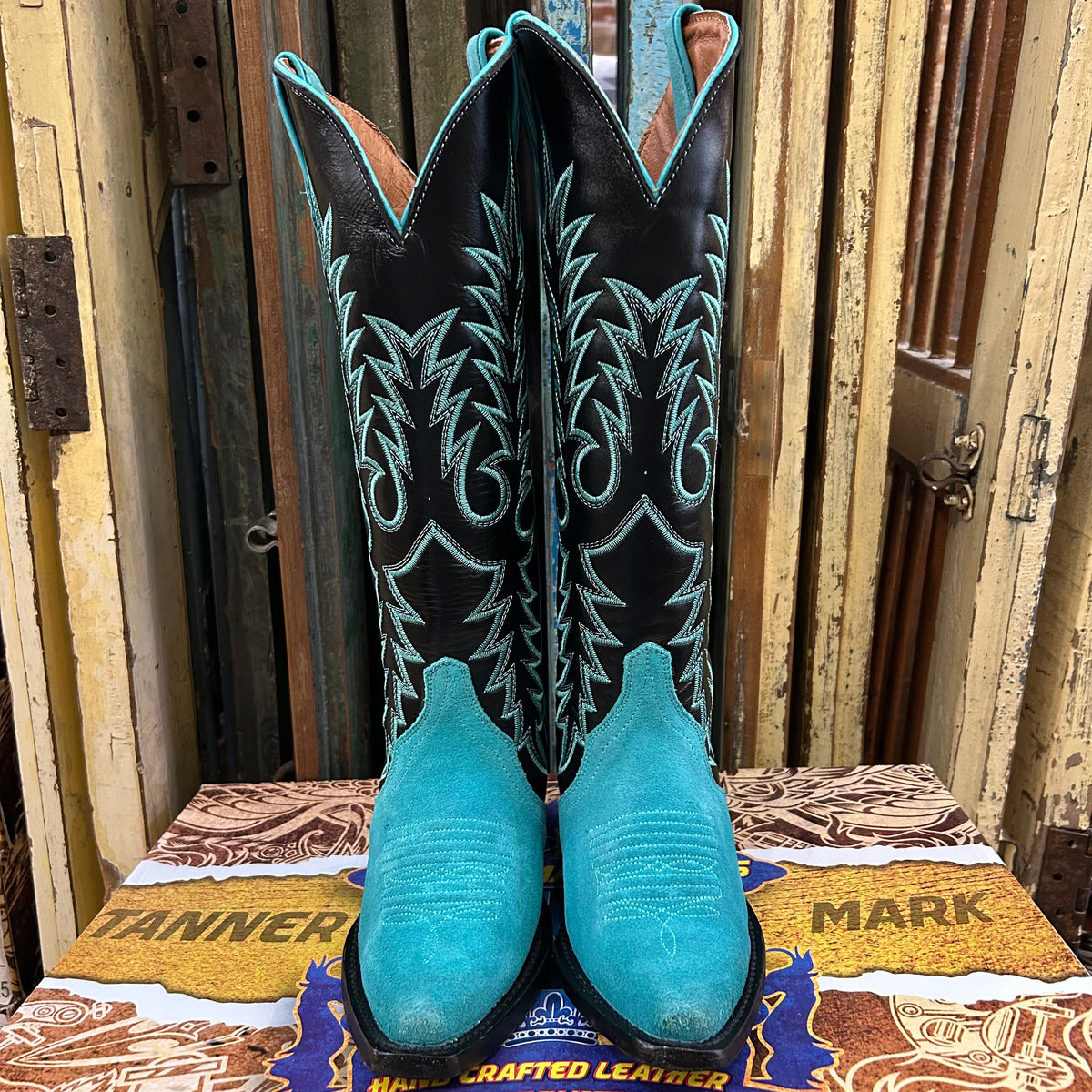 Tanner Mark Sweetwater Women’s Turquoise Suede Boots