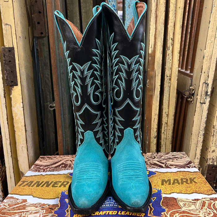 Tanner Mark Sweetwater Women’s Turquoise Suede Boots