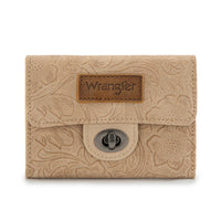 Wrangler Floral Embossed Trifold Wallet