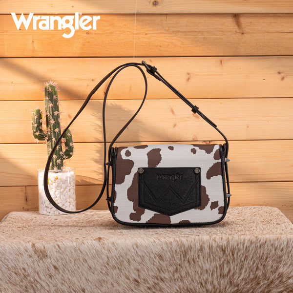 Wrangler Cow Print Crossbody