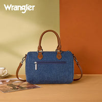 Wrangler Rhinestone Denim Boston Bag/Crossbody