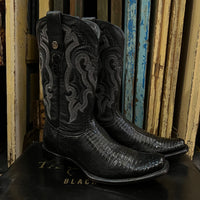 Men’s Lizard Vidriado Square-toe Boots