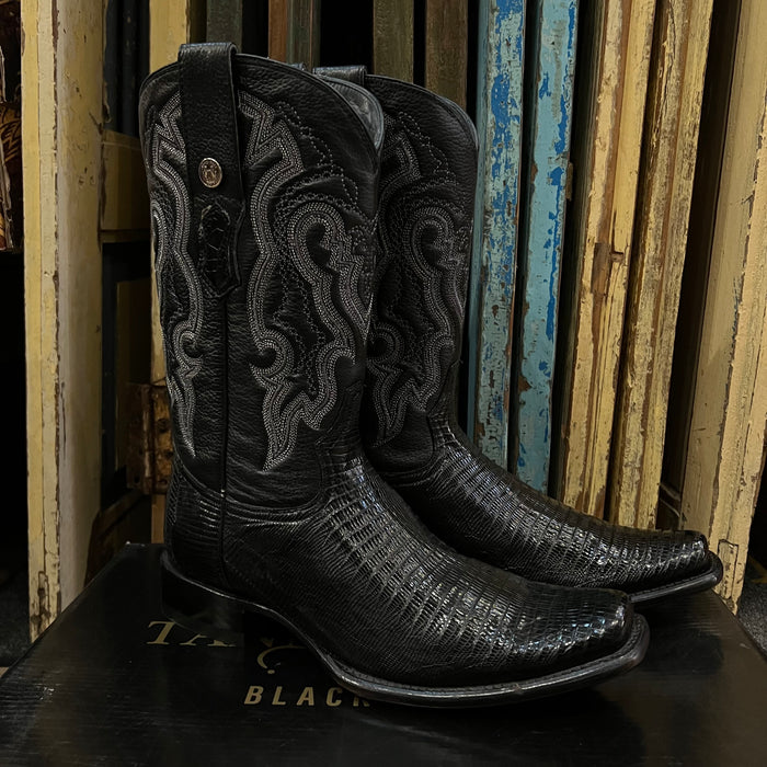 Men’s Lizard Vidriado Square-toe Boots