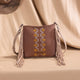 Wrangler Aztec Embroidered Fringe Crossbody