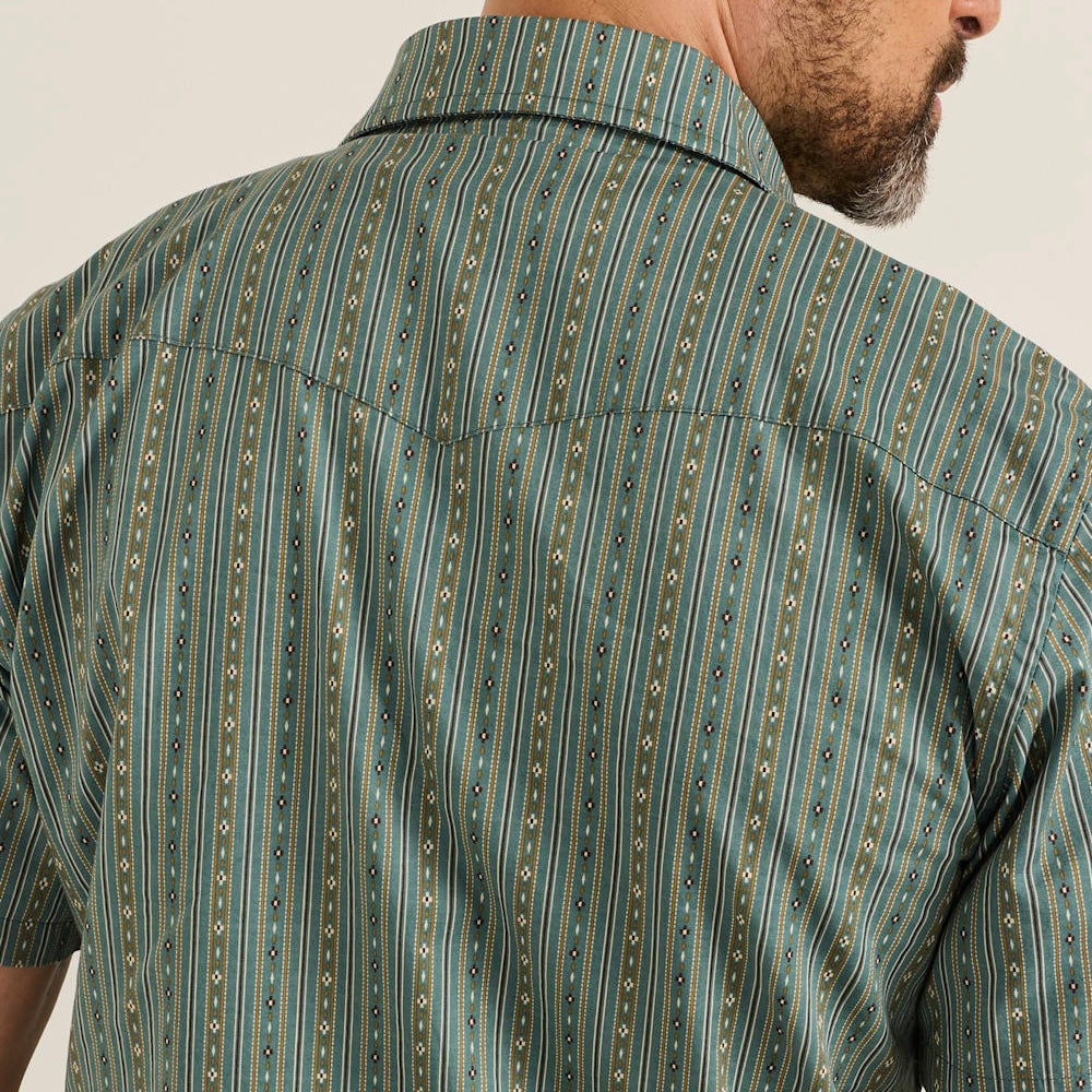 Pendleton Men’s Short-Sleeve Stripe Harding Laramie Snap-Front Shirt