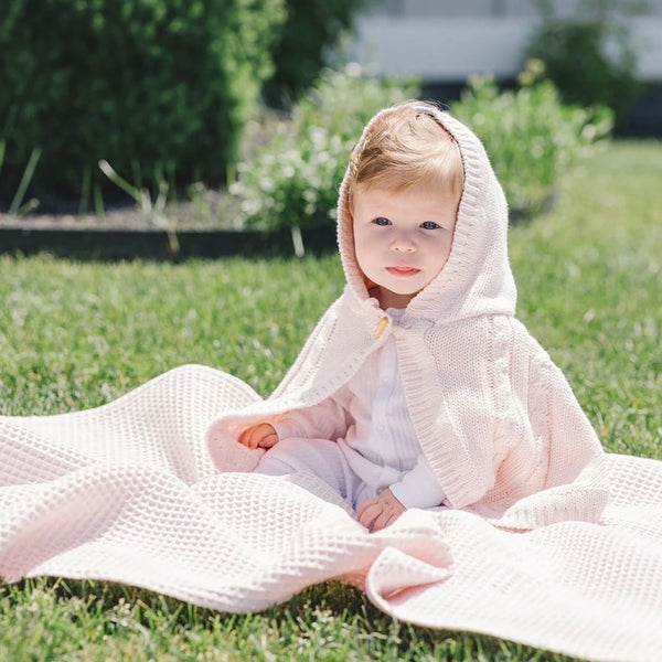 Kid’s Pink Knit Cape