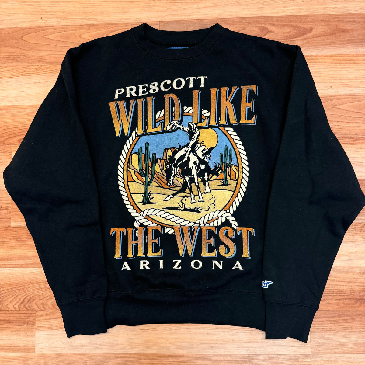 Black Wild West Prescott Crew Neck