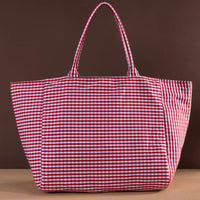 LEE Plaid Cotton Tote