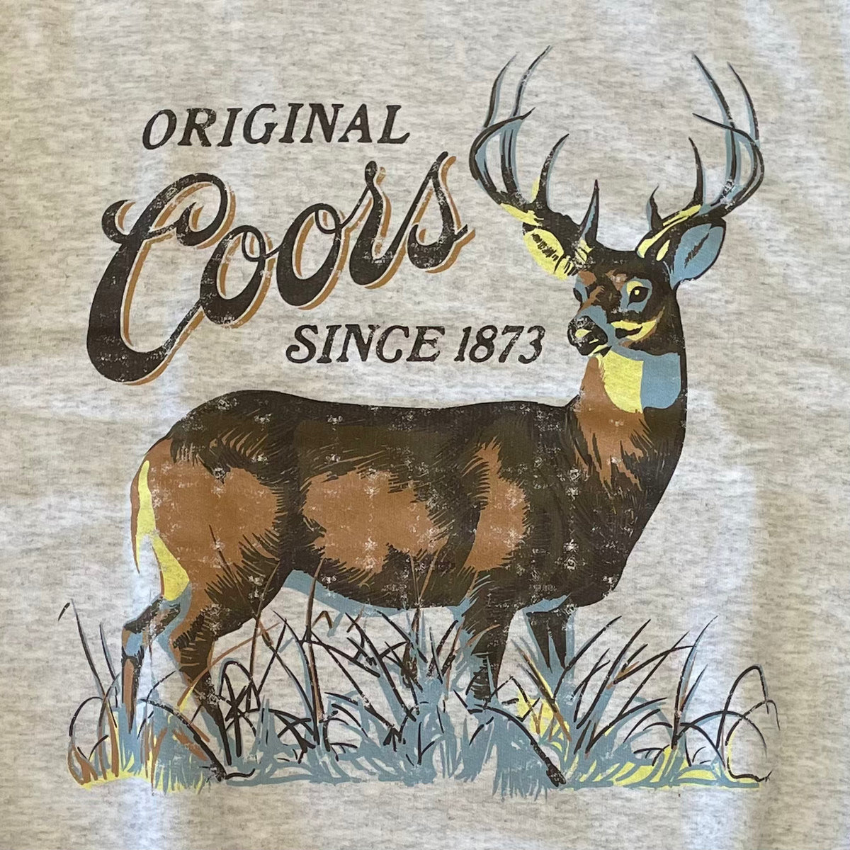 Coors Buck Heather Grey Crewneck