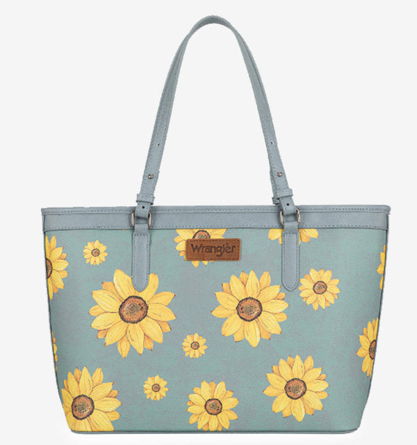Wrangler Sunflower Print Wide Tote Bag