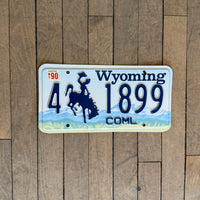 Wyoming License Plate