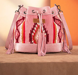 Wrangler Aztec Knitted Bucket Bag