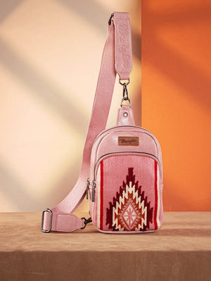 Wrangler Aztec Knitted Sling Bag