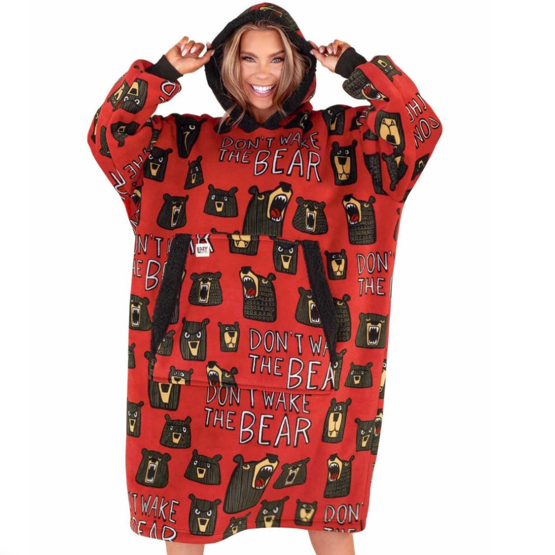 Don't Wake The Bear Blanket Hoodie