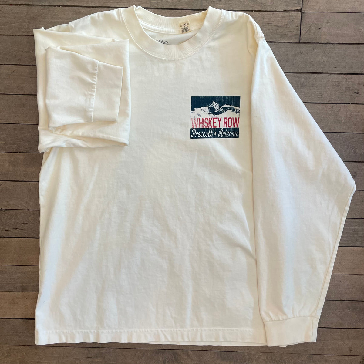 Whiskey Row Ivory Long Sleeve T-Shirt
