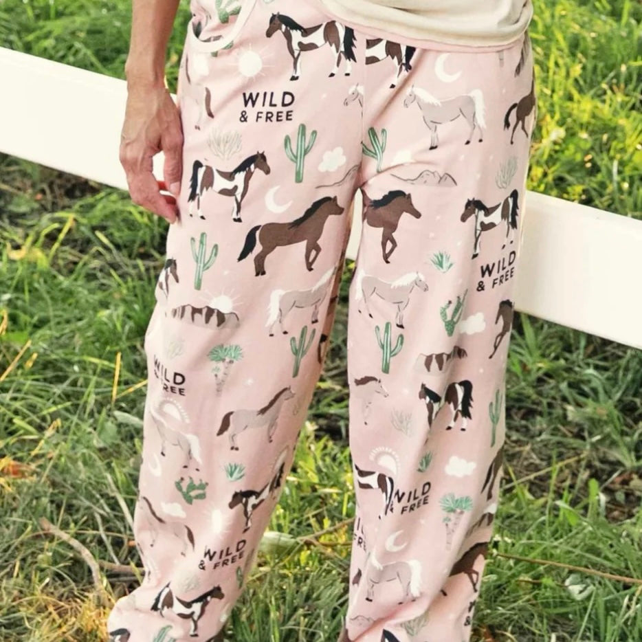 “Wild & Free” Women's Pajama Pants