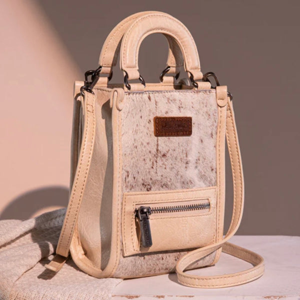 Montana West Hair-On Cowhide Mini Crossbody