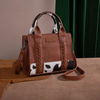 Wrangler Cow Print Accents Mini Tote Bag