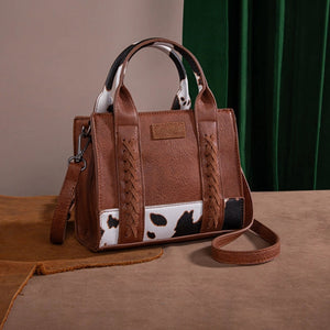 Wrangler Cow Print Accents Mini Tote Bag