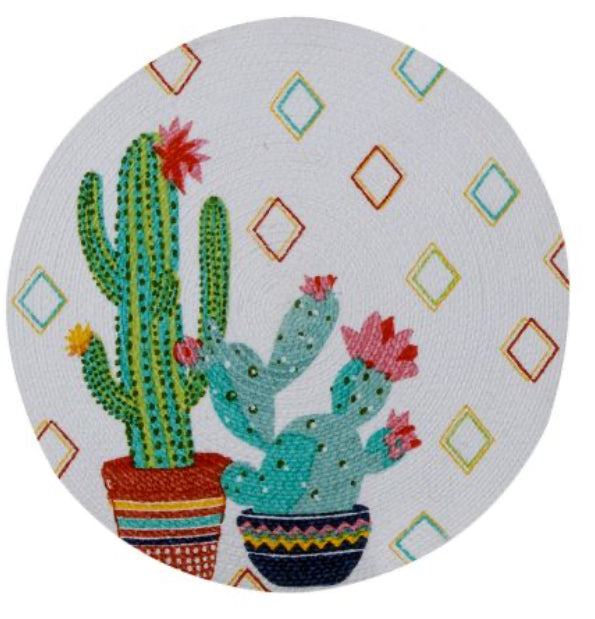 Cactus Garden Braided Placemat