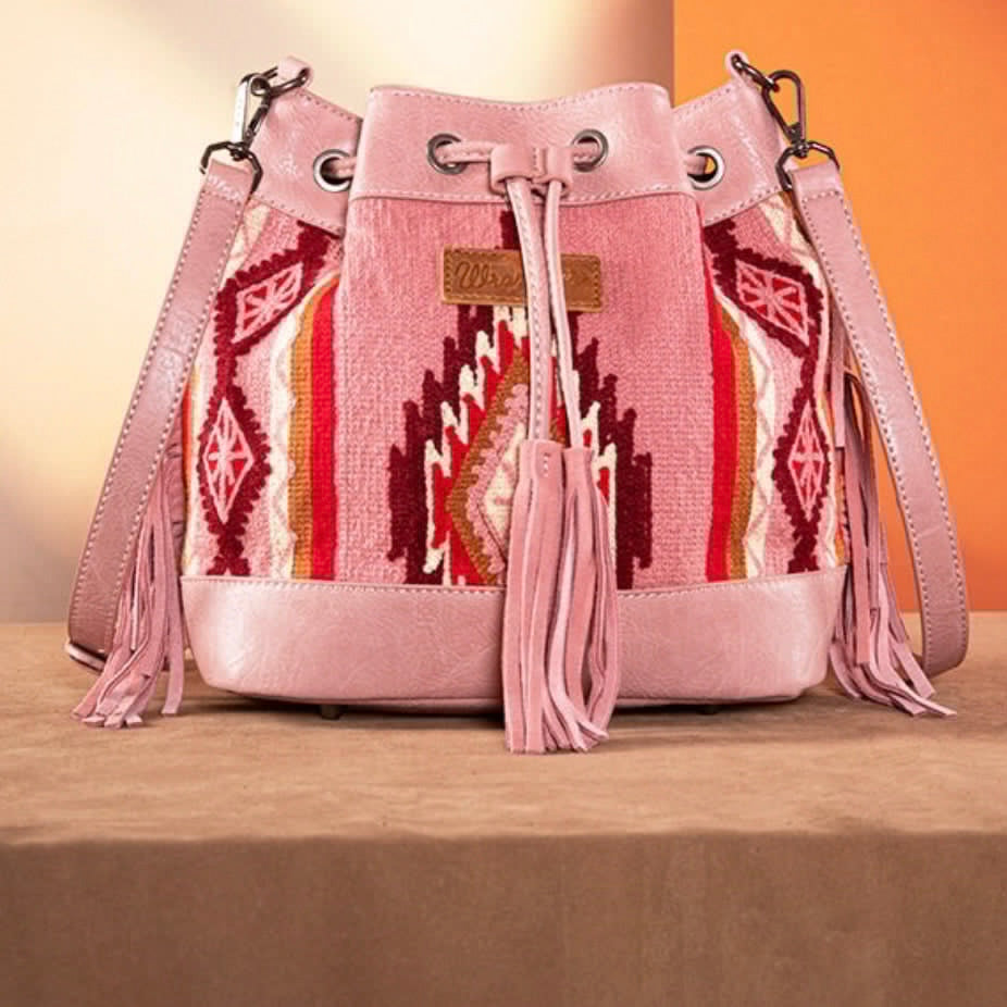 Wrangler Aztec Knitted Bucket Bag