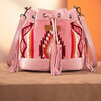 Wrangler Aztec Knitted Bucket Bag