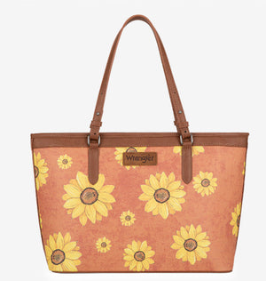 Wrangler Sunflower Print Wide Tote Bag