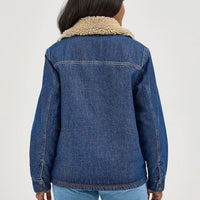Women's Western Sherpa Lined Denim Range Coat