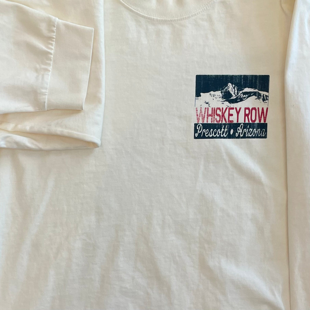 Whiskey Row Ivory Long Sleeve T-Shirt