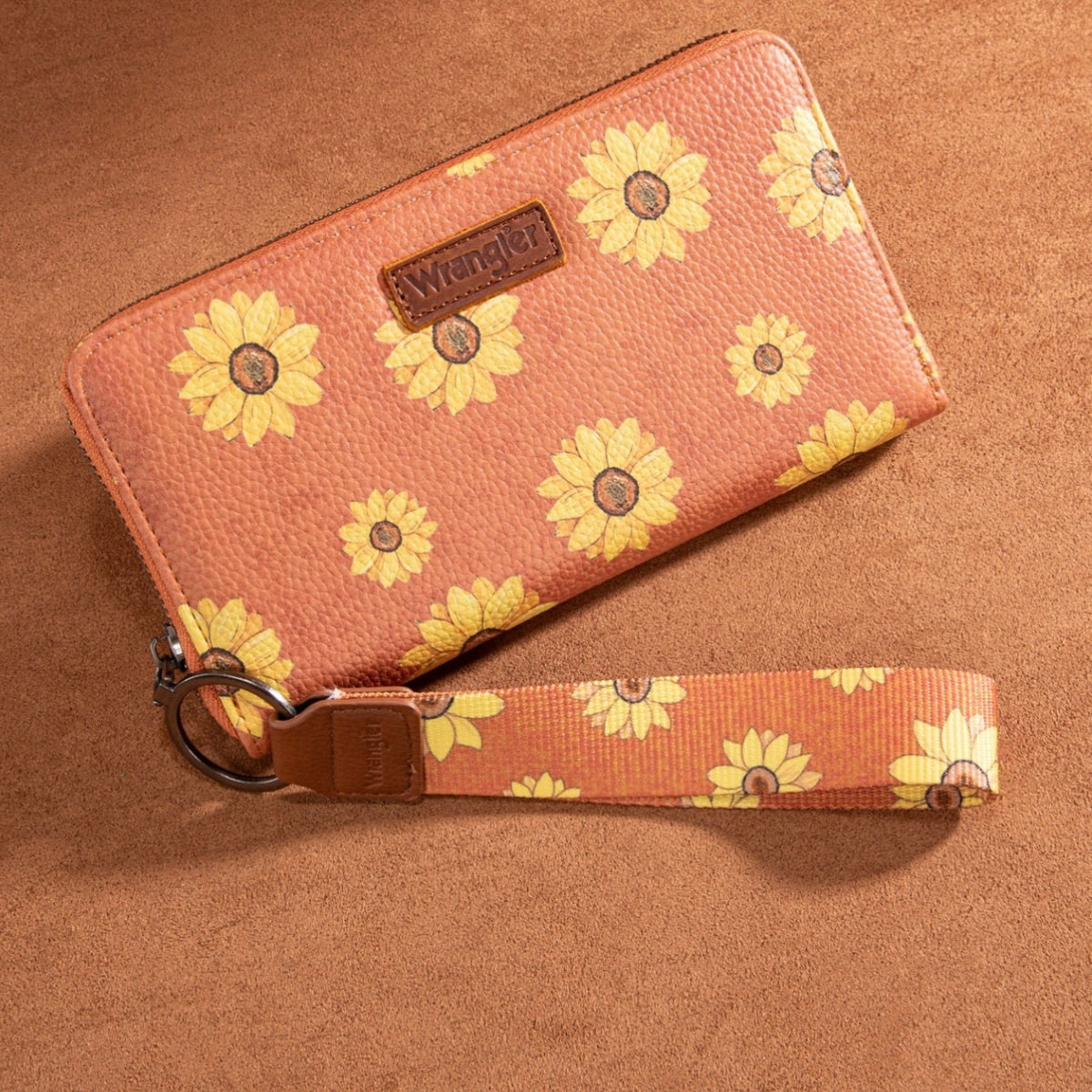 Wrangler Sunflower Print Wristlet