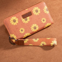Wrangler Sunflower Print Wristlet