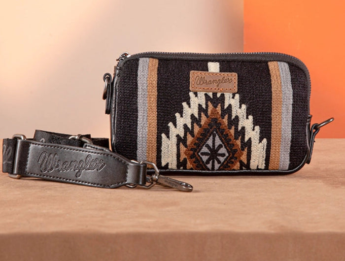 Wrangler Aztec Knitted Mini Crossbody