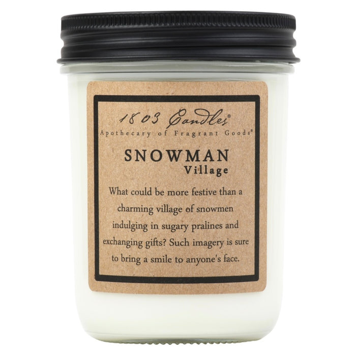 Snowman Village Soy Candle