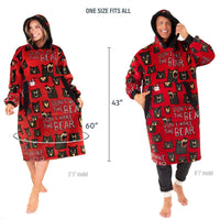 Don't Wake The Bear Blanket Hoodie