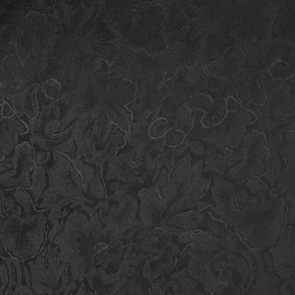 Jacquard Black Silk Scarf