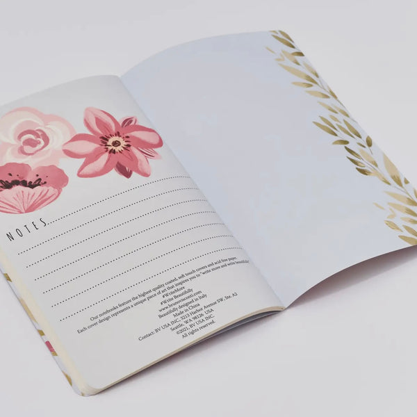 Periwinkle Pink Flowers Notebook